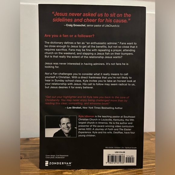 Not a Fan by Kyle Idleman - Paperback - Picture 5 of 5